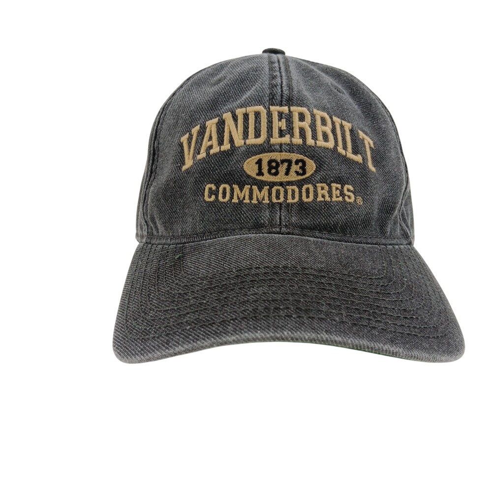 Vanderbilt Commodores Hat Cap Strap Back Mens One Size Gray NCAA Football Legacy